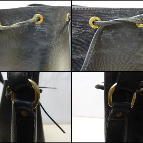 Noe Bucket & Drawstring Bag Black Epi Leather Shoulder Bag - Picture 7 of 12